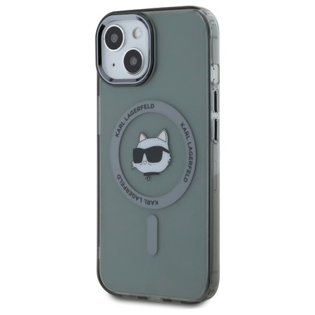 KARL LAGERFELD ETUI DO MAGSAFE DO IPHONE 15 6.1 HARDCASE Z LOGO CHOUETTE