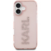 KARL LAGERFELD ETUI IML RHINESTONES LOGO DO IPHONE 16 Z EFEKTOWNYM DESIGNEM