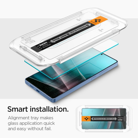 SPIGEN SZKŁO HARTOWANE GLAS.TR EZ FIT DO SAMSUNG GALAXY S25 ULTRA Z OCHRONĄ
