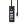 ORICO HUB WIELOFUNKCYJNY PW4U-U3 DO LAPTOPA 4x USB-A 3.0 ZŁĄCZE DO URZĄDZEŃ