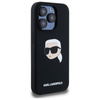 KARL LAGERFELD CASE MAGNETYCZNY DO IPHONE 15 PRO SILIKONOWE KARL HEAD PRINT