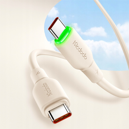 MCDODO KABEL USB-C SZYBKIE ŁADOWANIE DO SAMSUNG APPLE USB TYP C 65W 1M LED