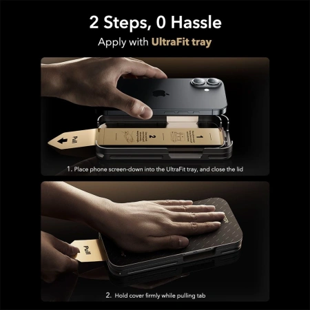 ESR SZKŁO HARTOWANE ULTRAFIT ARMORITE PRO DO IPHONE 16 PRO 17 OCHRONA