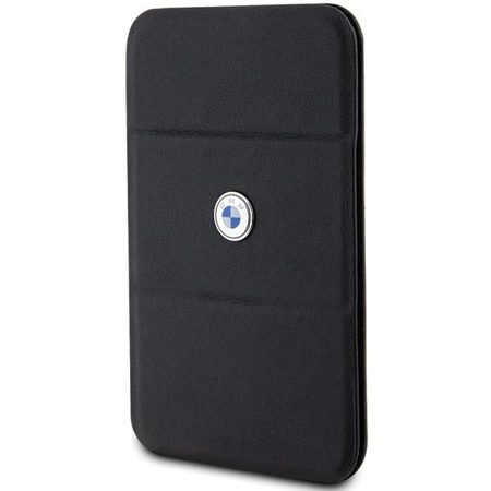 Etui BMW Wallet Card Slot Stand Etui BMWCSMRSK - czarne MagSafe Signature Collection