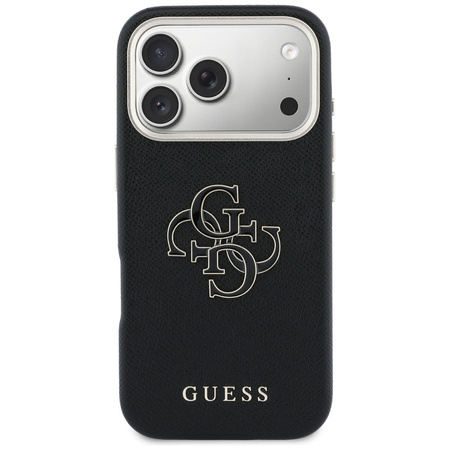 Etui Guess FW Resin Logo do iPhone 17    Pro Max czarny