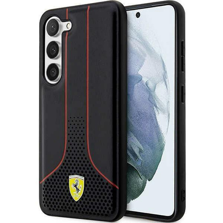 Etui Ferrari FEHCS23SPCSK S23 S911 - czarne Perforated 296 P