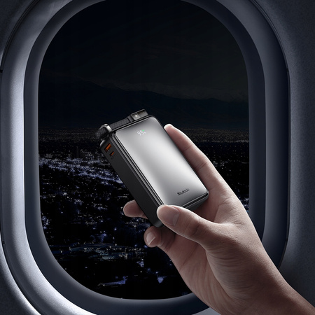 MCDODO POWERBANK Z WYŚWIETLACZEM 20000MAH 67W 3 X USB USB-C + KABEL USB-C PD CZARNY