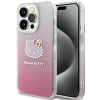 Etui Hello Kitty IML Gradient Electrop Kitty Head na iPhone 13 Pro / 13 - różowe