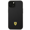 Ferrari FEHCP14SSIBBK iPhone 14 6,1" czarny/black hardcase Silicone Metal Logo