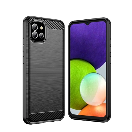HURTEL ETUI CARBON CASE DO SAMSUNG A03S OCHRONA ELASTYCZNE ANTYWSTRZĄSOWE