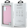 KARL LAGERFELD ETUI SAFFIANO FULL WRAPPED DO MAGSAFE IPHONE 16 RÓŻOWE LOGO