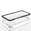 Clear 3in1 etui do Samsung Galaxy A42 5G żelowy pokrowiec z ramką czarny