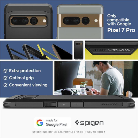 SPIGEN TOUGH ARMOR GOOGLE PIXEL 7 PRO BLACK