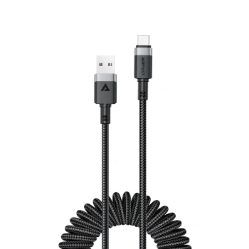 ACEFAST KABEL USB-A DO USB-C SPRĘŻYNOWY 480Mb/s 3A 1.2M DO TELEFONÓW XIAOMI