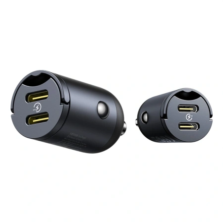 Ładowarka samochodowa Baseus Tiny Star 30W 2xUSB-C - czarna