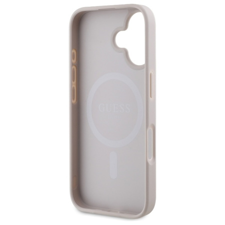 GUESS ETUI CASE HARDCASE DO IPHONE 16 6.1 DO MAGSAFE SAFFIANO PEONY LOGO
