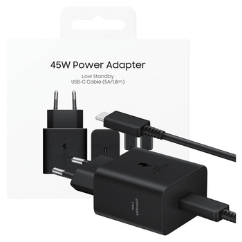 SAMSUNG ŁADOWARKA SIECIOWA PD 45W Z KABLEM USB-C 3A DO GALAXY S20 S21 S22