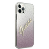 Guess GUHCP12LPCUGLSPI iPhone 12 Pro Max 6,7" różowy/pink hardcase Glitter Gradient Script