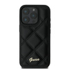 GUESS ETUI HARDCASE CASE POKROWIEC DO IPHONE 16 PRO DO APPLE QUILTED CZARNY
