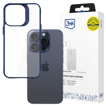 Apple iPhone 15 Pro - 3mk Satin Armor Case+ Blue