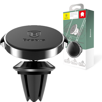 Baseus Small Ears Series magnetyczny uchwyt samochodowy na nawiew kratk? wentylacyjną czarny (SUER-A01)