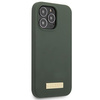 Guess GUHMP13LSPLA iPhone 13 Pro / 13 6,1" zielony/khaki hard case Silicone Logo Plate MagSafe