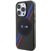 Etui BMW BMHMP14LHDTK na iPhone 14 Pro - szare Tricolor Stripes MagSafe