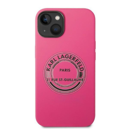 Karl Lagerfeld KLHCP14MSRSGRCF iPhone 14 Plus 6,7" hardcase różowy/pink Silicone RSG