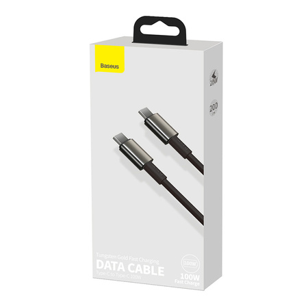 BASEUS KABEL USB-C DO USB-C 100W PD DO TELEFON LAPTOP 2M SZYBKIE ŁADOWANIE
