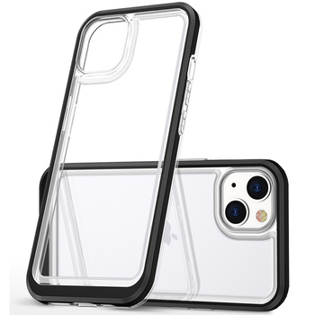 HURTEL ETUI POKROWIEC SILIKONOWY DO IPHONE 14 PLUS Z RAMKĄ CLEAR 3IN1