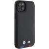 Etui BMW Leather Stamp Tricolor do iPhone 15 Plus - czarne