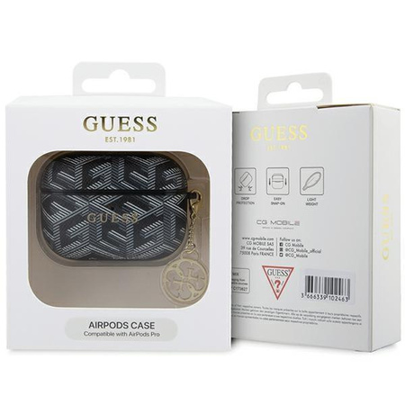 Etui Guess GUAPPGCE4CK na AirPods Pro - czarne GCube Charm
