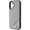BMW BMHMP16S23PUPDG iPhone 16 6.1szary/grey hardcase M Perforated Tricolor Line MagSafe