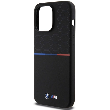 Etui BMW M Silicone Pattern MagSafe na iPhone 15 Pro Max - czarne