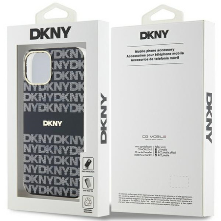 DKNY ETUI HARDCASE DO IPHONE 15 14 13 DO MAGSAFE IML MONO STRIPE CZARNE
