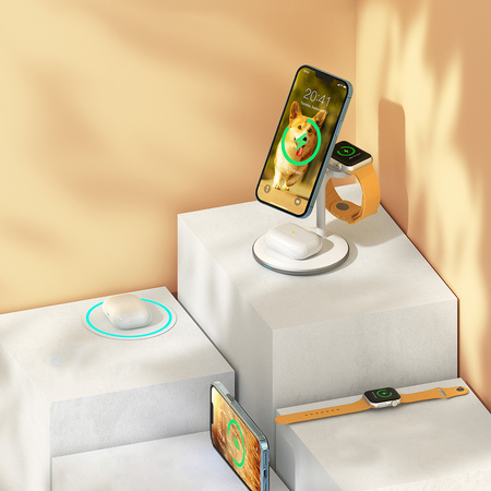 Choetech stacja ładująca indukcyjna 3w1 iPhone 12/13/14, AirPods Pro, Apple Watch czarna (T585-F)