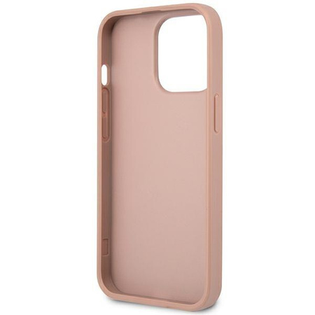 Guess GUHCP14XPSATLP iPhone 14 Pro Max 6,7" różowy/pink hardcase SaffianoTriangle Logo