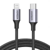 Kabel Ugreen US304 Lightning - USB-C 2.0 MFi 2 m - szary