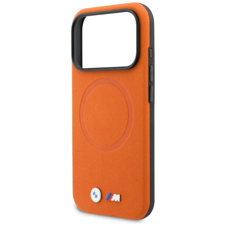 Etui BMW M FW Logo Metal MagSafe do      iPhone 17 Pro pomarańczowy