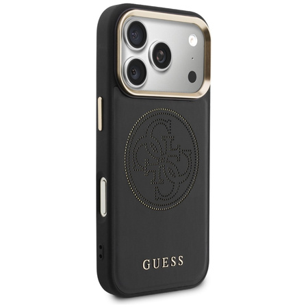 Etui Guess Perforated 4G MagSafe do iPhone 17 Pro czarny