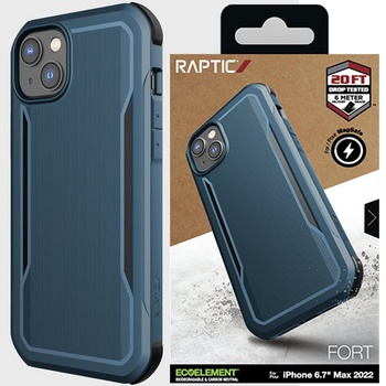 Raptic X-Doria Fort Case etui iPhone 14 Plus z MagSafe pancerny pokrowiec niebieski