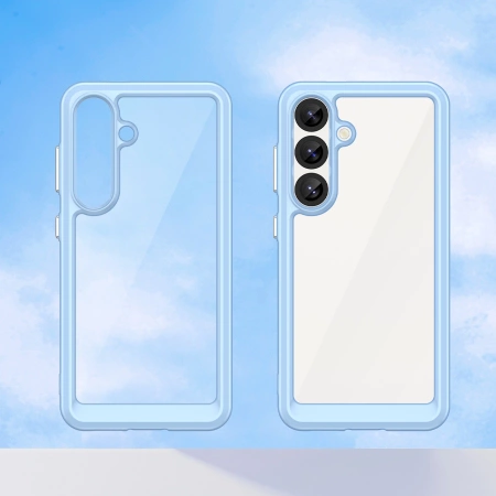 HURTEL ETUI SILIKONOWE OUTER SPACE CASE DO SAMSUNG GALAXY S25 ŻELOWA RAMKA