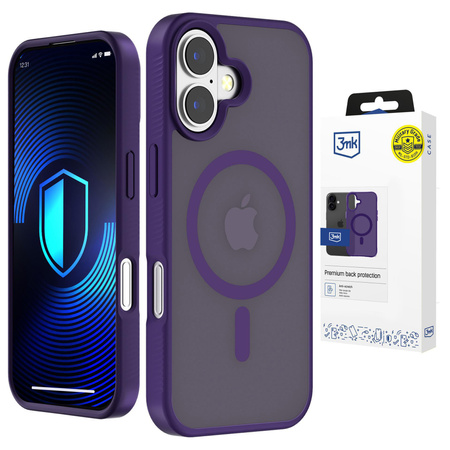 Apple iPhone 16 - 3mk Smoke MagCase Purple