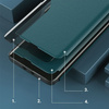 Eco Leather View Case elegancki futerał etui z klapką i funkcją podstawki Xiaomi Redmi K40 Pro+ / K40 Pro / K40 / Poco F3 fioletowy