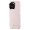 GUESS POKROWIEC SILIKONOWY HARDCASE DO IPHONE 16 PRO 6.3 Z METALOWYM LOGO