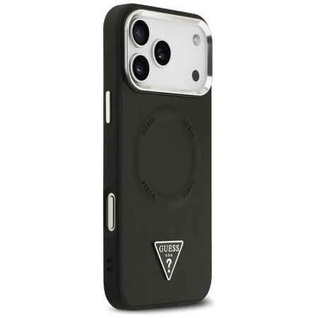 Etui Guess Triangle Logo MagSafe do      iPhone 17 Pro Max czarny