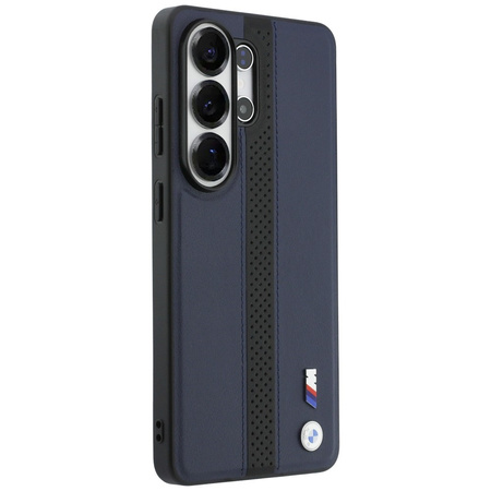 Etui BMW Perforated Stripe Logo MagSafe  do Samsung Galaxy S26 Ultra granatowy