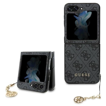 Etui Guess 4G Charms Collection na Samsung Galaxy Z Flip 5 - szare