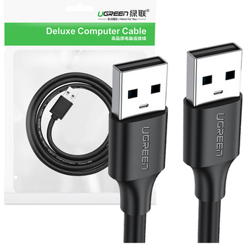 Ugreen kabel USB - USB 2.0 480Mb/s 1.5m czarny (US102)