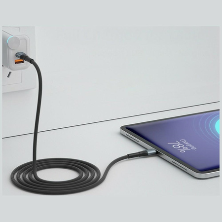 Kabel 3MK Hyper Cable N-SERIES USB-C do  Micro USB 3m QC 3.0 5V/2A 10W czarny